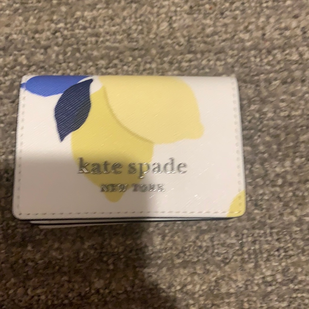 Kate Spade trifold lemon wallet